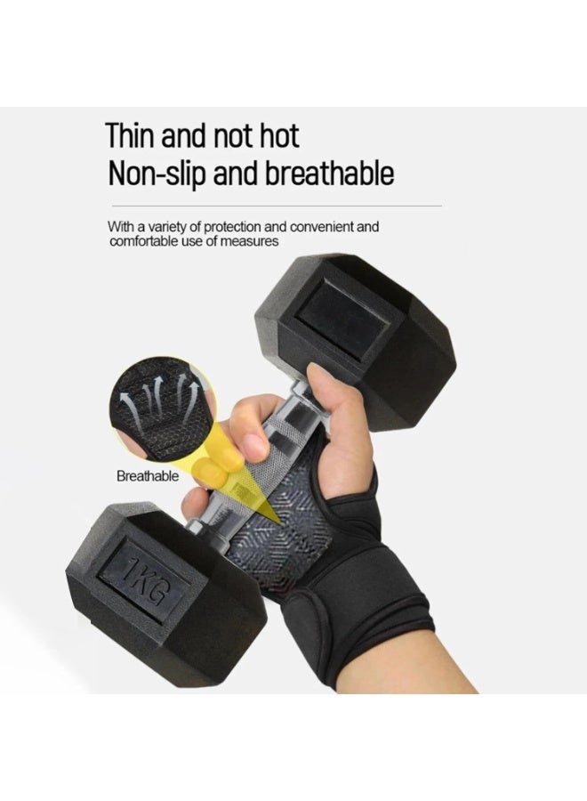 LYNLYN Half Finger Workout Mittens, Breathable Weight Lifting Gloves for Men and Women, Multipurpose Fitness and Training Gym Accessories - Image 4